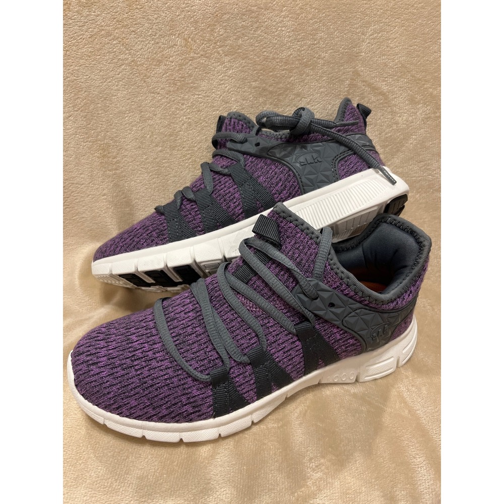 INZCOU Mesh Slip-On Walking Running Sneakers Purple US 6 / 6.5